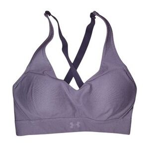 Under Armour Women's Medium Purple Crossback Sports Bra HeatGear XS